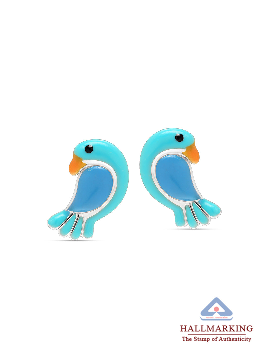 Cute Fish Enamel Studs for Kids - Pair