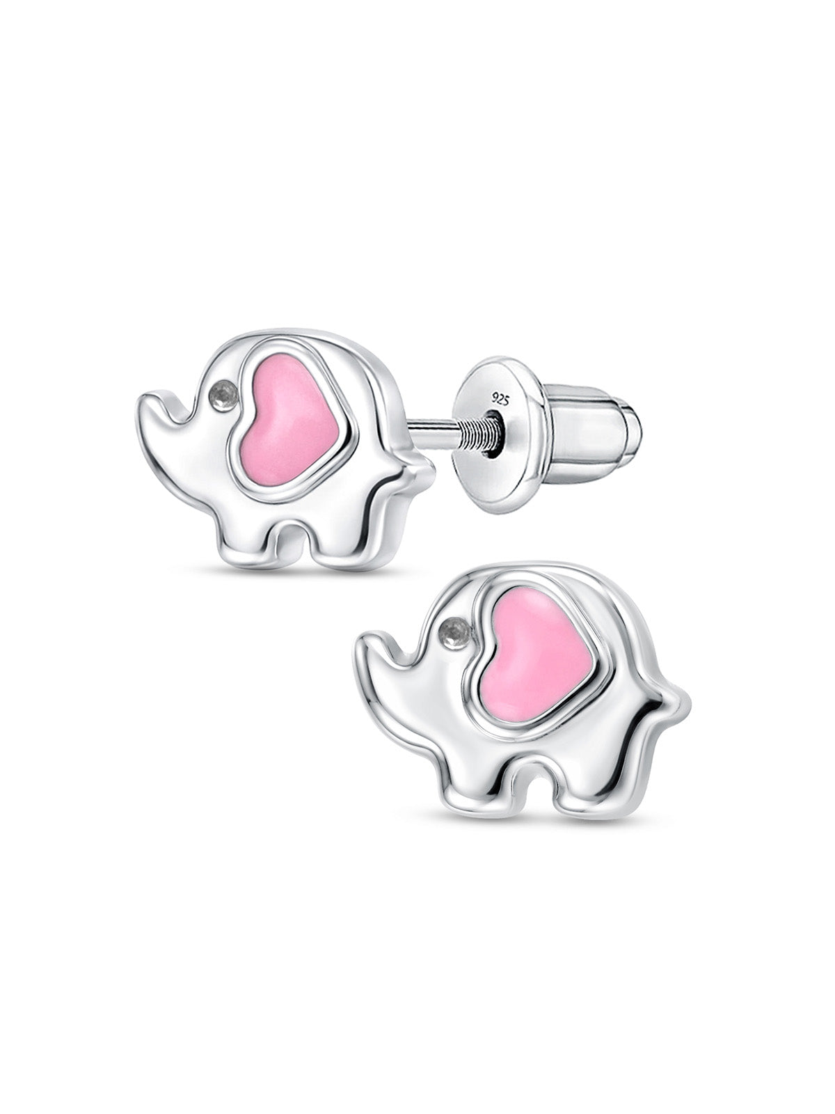 Dual Tone Kids Classic Stud Earrings