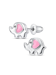 Dual Tone Kids Classic Stud Earrings