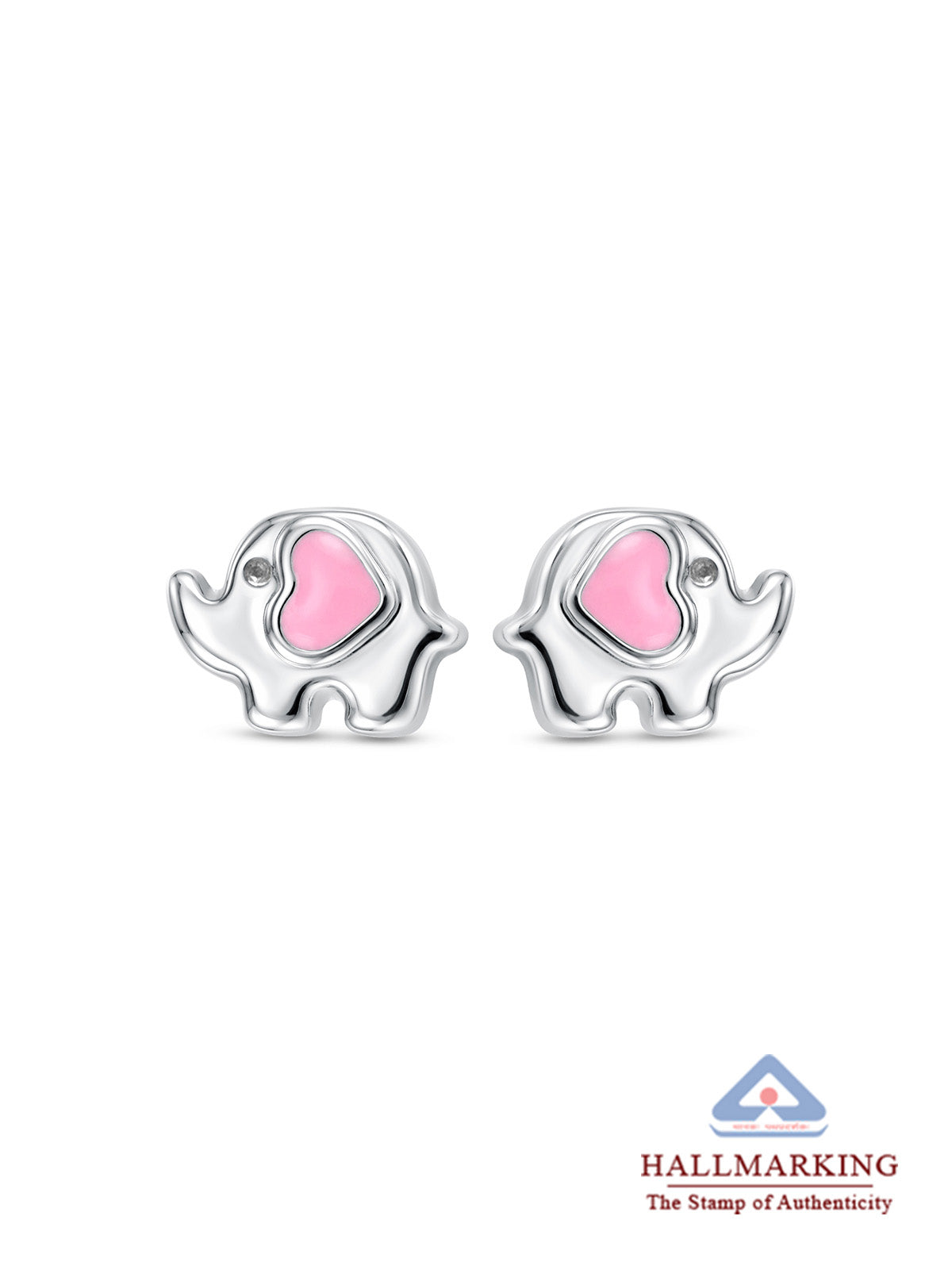 Dual Tone Kids Classic Stud Earrings