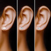 925 Sterling Silver Pearl Hammered Ball Stud Earrings for Women Teen and Girls