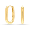 925 Sterling Silver 18K Gold-Plated Classic Huggie Hoop Earrings for Women Teen