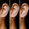 925 Sterling Silver Small Hoop Earrings for Girls 12, 15, 20 MM