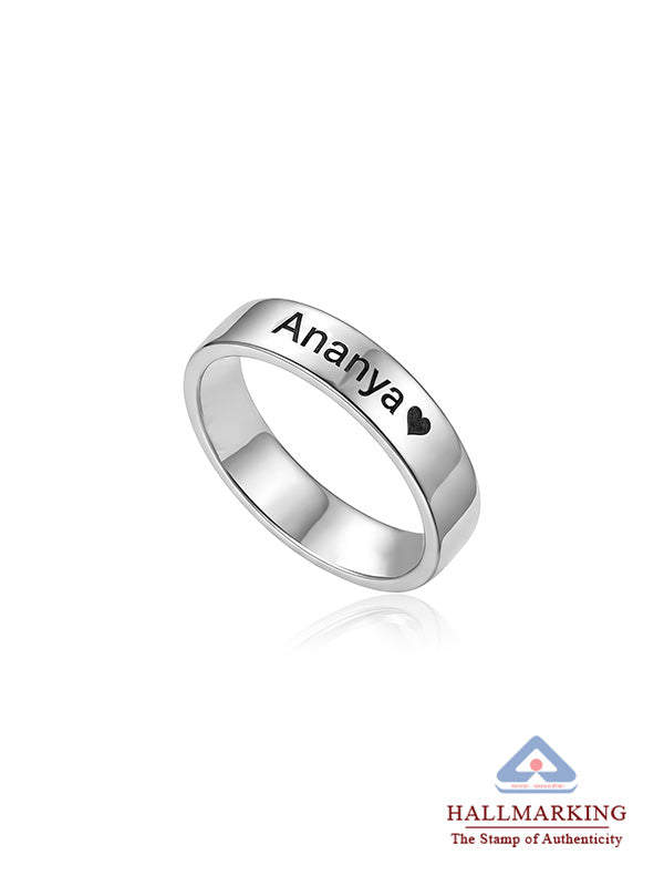Personalized Engraved Message Band Ring