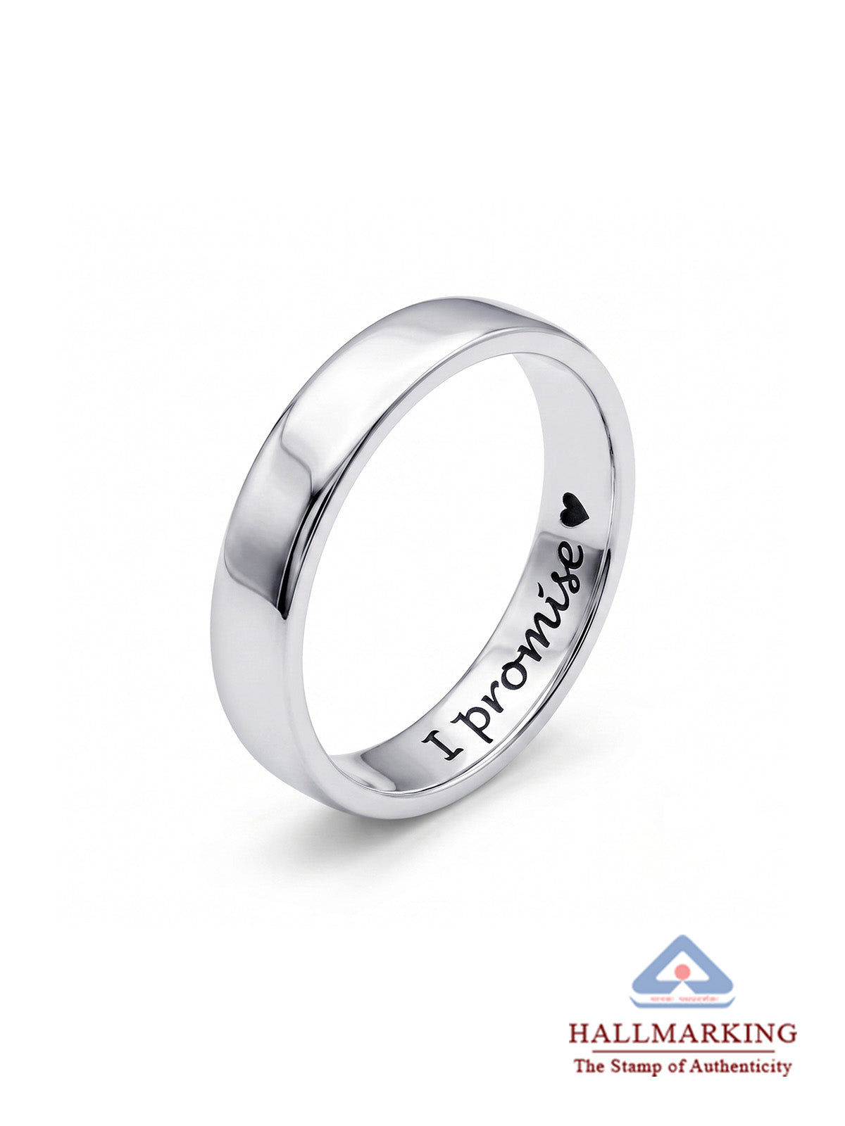 Promesa Personalized Engraved Message Women's Band Ring