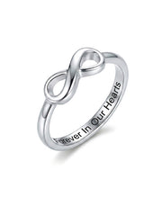 Personlized promise infinity ring