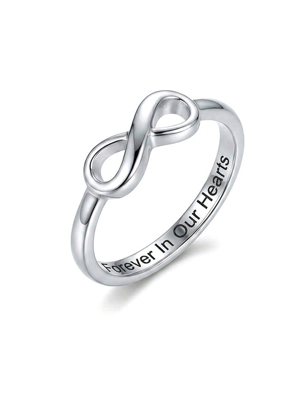 Personlized promise infinity ring