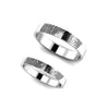 Personalised Customised 925 Sterling Silver Engraved Promise Fingerprints Couple Finger Rings for Women Mens Girls