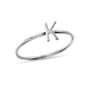 Personalised Customised 925 Sterling Silver Alphabet Initial Dainty Finger Rings for Women and Girls