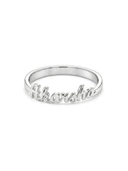 Selin Personalized Dainty Name Women's Ring