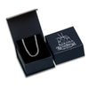 925 Sterling Silver Italian Flat Diamond-Cut Cuban Link Chain Necklace with Raksha Bandhan Gift Box For Brother