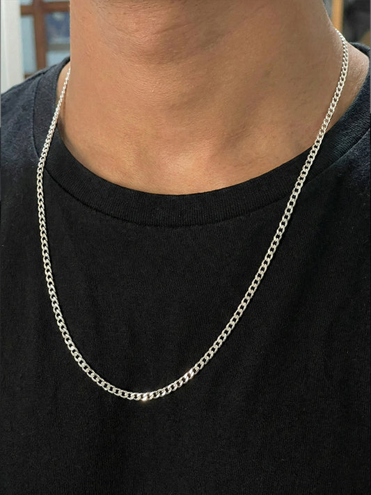 Italian Flat Cuban Link Chain for Men