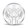 BIS Hallmarked Lotus Silver Coin 999 Pure Akshay Tritiya