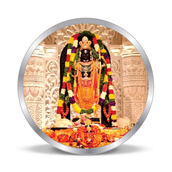 BIS Hallmarked Silver Coin Lord Ram Ji Ayodhya Temple 999 Pure