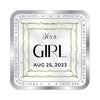 BIS Hallmarked Personalised New Born Baby Girl Silver Square Coin 999 Purity