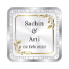 BIS Hallmarked Personalised Newly Married Anniversary Beautiful Silver Coin ( 999 Purity )