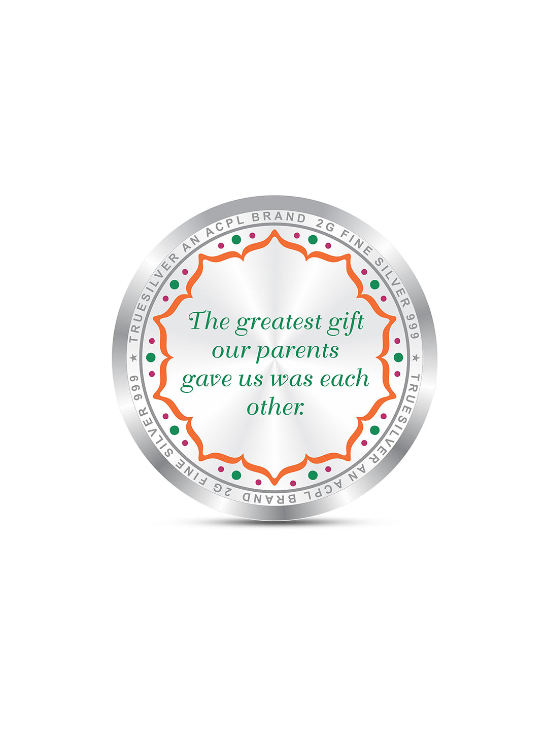 Happy Raksha Bandhan Gram Silver Coin 999 Pure