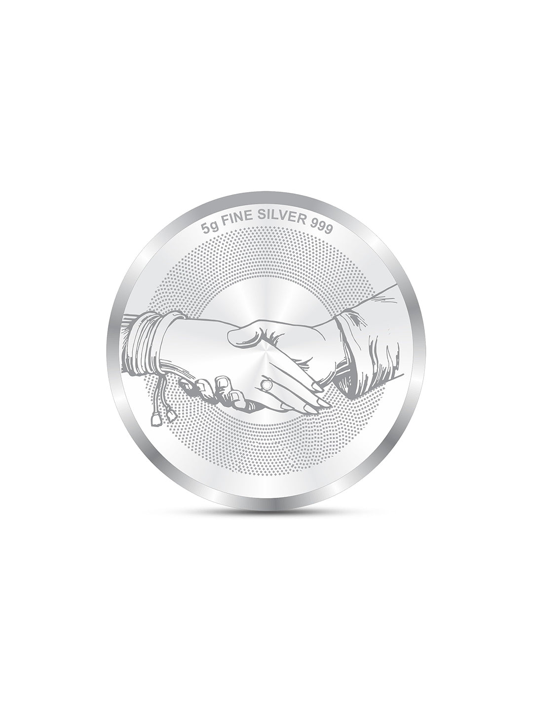 999 Pure 5 Gram Silver Coin Newly Married Couple