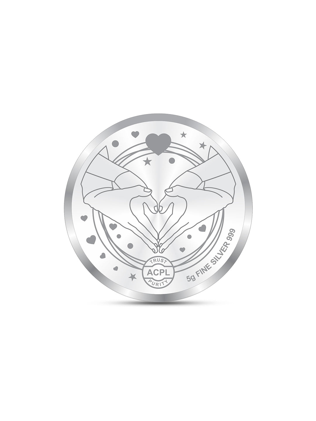 Wedding-Anniversary Marriage Gift 999 Pure 5 Gram Silver Coin