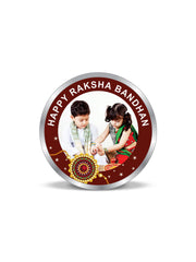 Personalised Raksha Bandhan 5 Gram Silver Coin 999 Pure