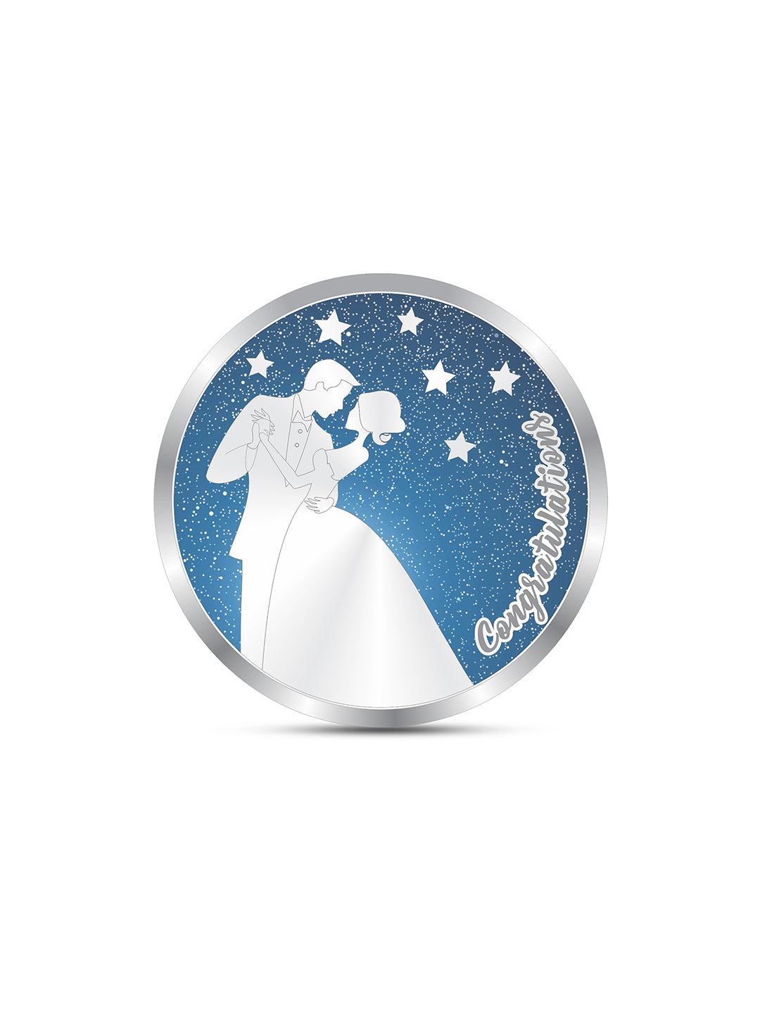 Wedding-Anniversary Marriage Gift 999 Pure 5 Gram Silver Coin