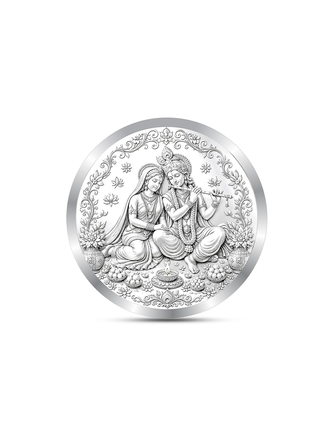 Radha Krishna ji 5 Gram Silver Coin 999 Pure