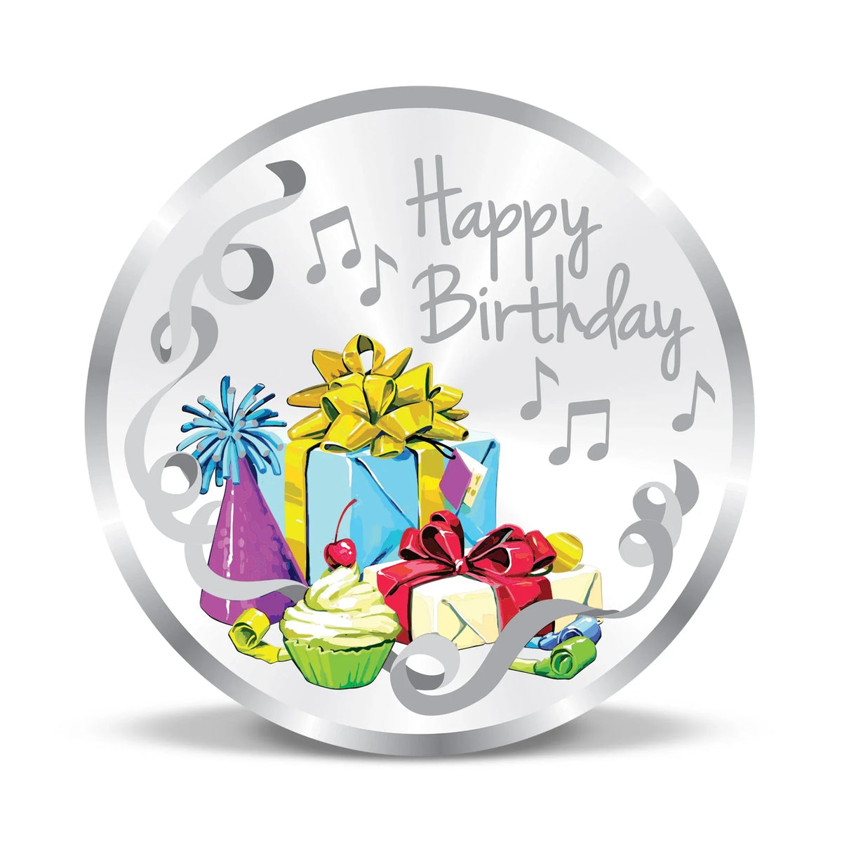Silver Coin Happy Birthday Celebration Gift 5 Gram 999 Pure