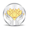 BIS Hallmarked Lotus Colorful Silver Coin 999 Pure Akshay Tritiya
