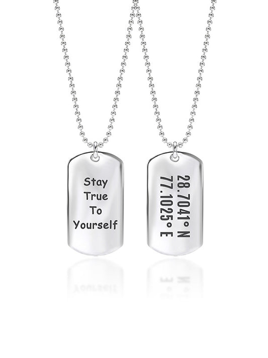 Personalized Coordinates Location Necklace