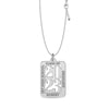Personalised 925 Sterling Silver Year and Name Pendant Necklace for Men and Women
