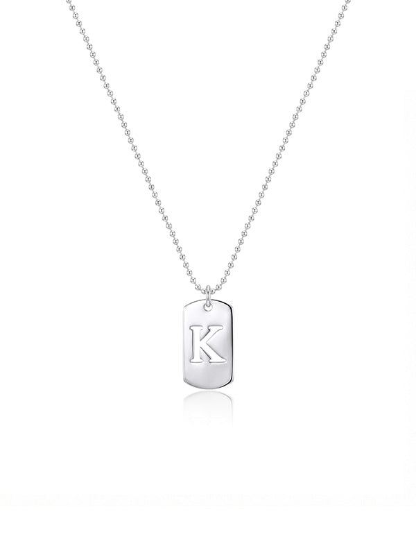 Personalized Cut-Out Initial Mini Necklace