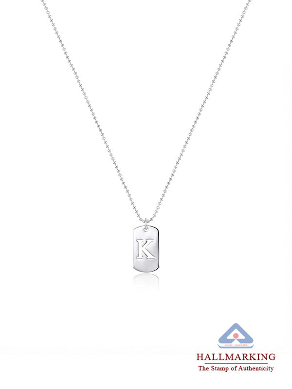 Personalized Cut-Out Initial Mini Necklace