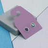 925 Sterling Silver Bezel Setting Flat Round Disc Circle Abalone Shell Stud Earrings for Women