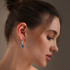 925 Sterling Silve Pear Shaped Teardrop Leverback Drop Dangle Earrings for Women