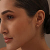 925 Sterling Silver Diamond Cut Love Knot Stud Earring for Women