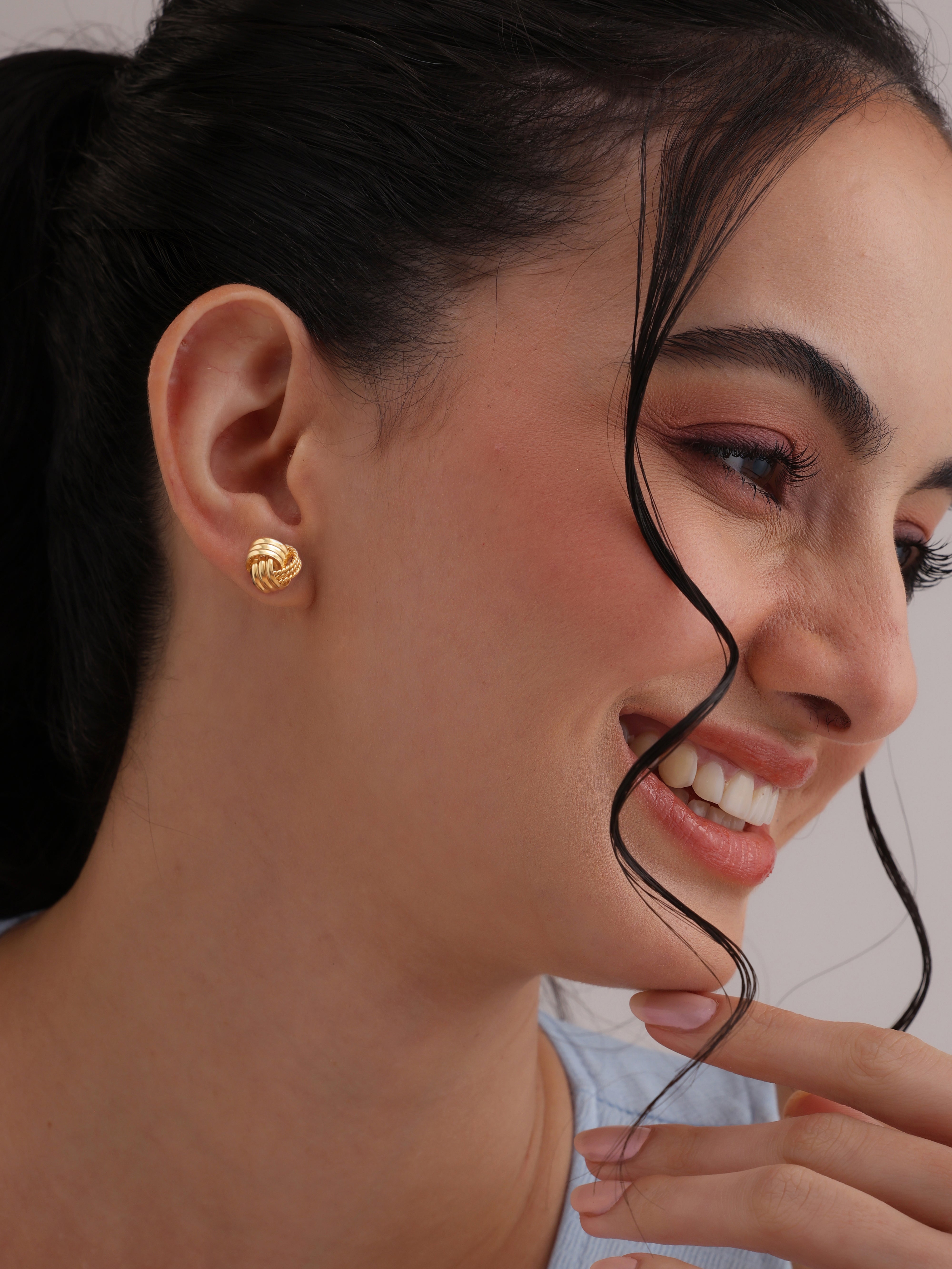 Flash Gold  Stud Earrings