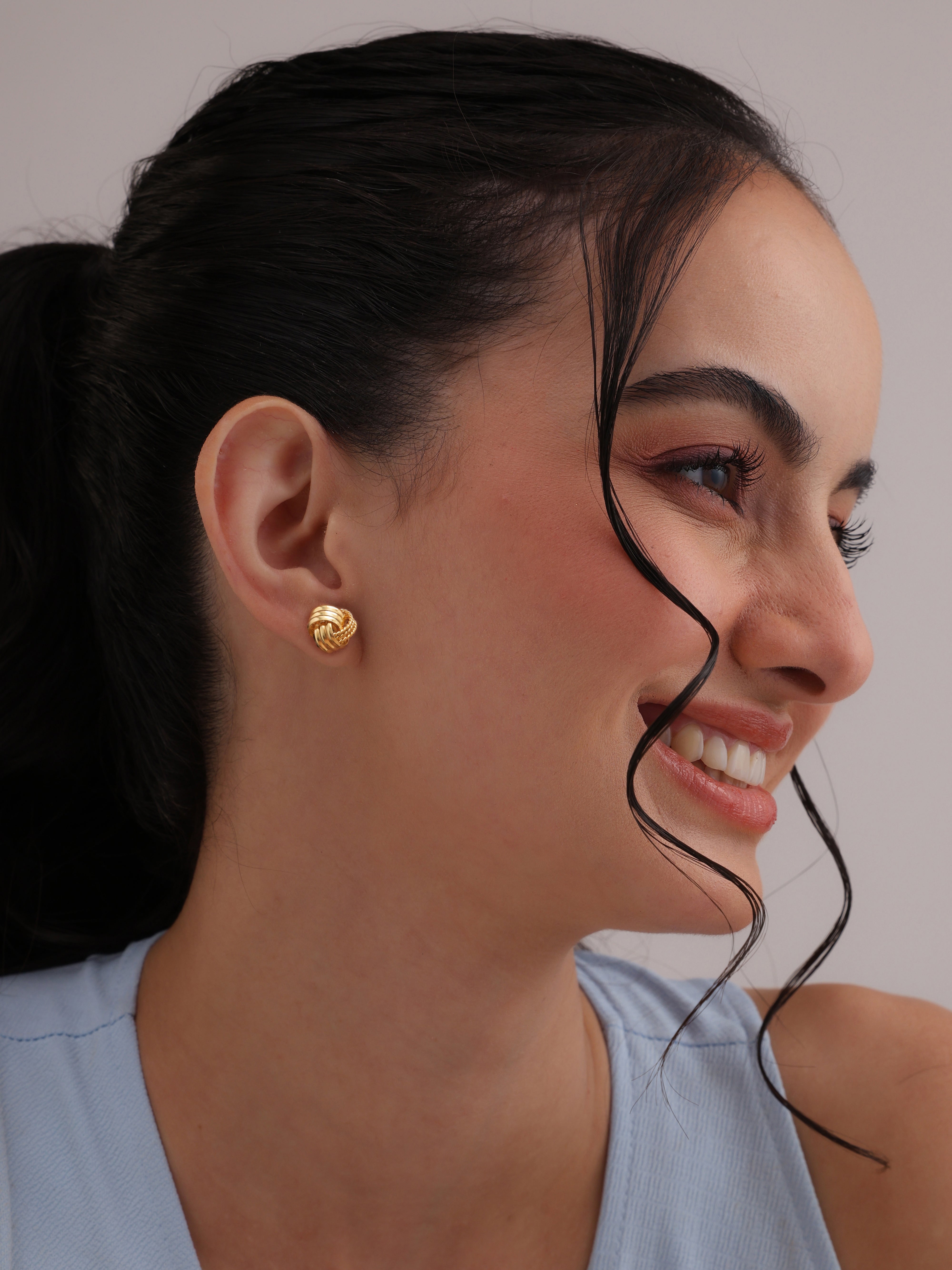 Flash Gold  Stud Earrings