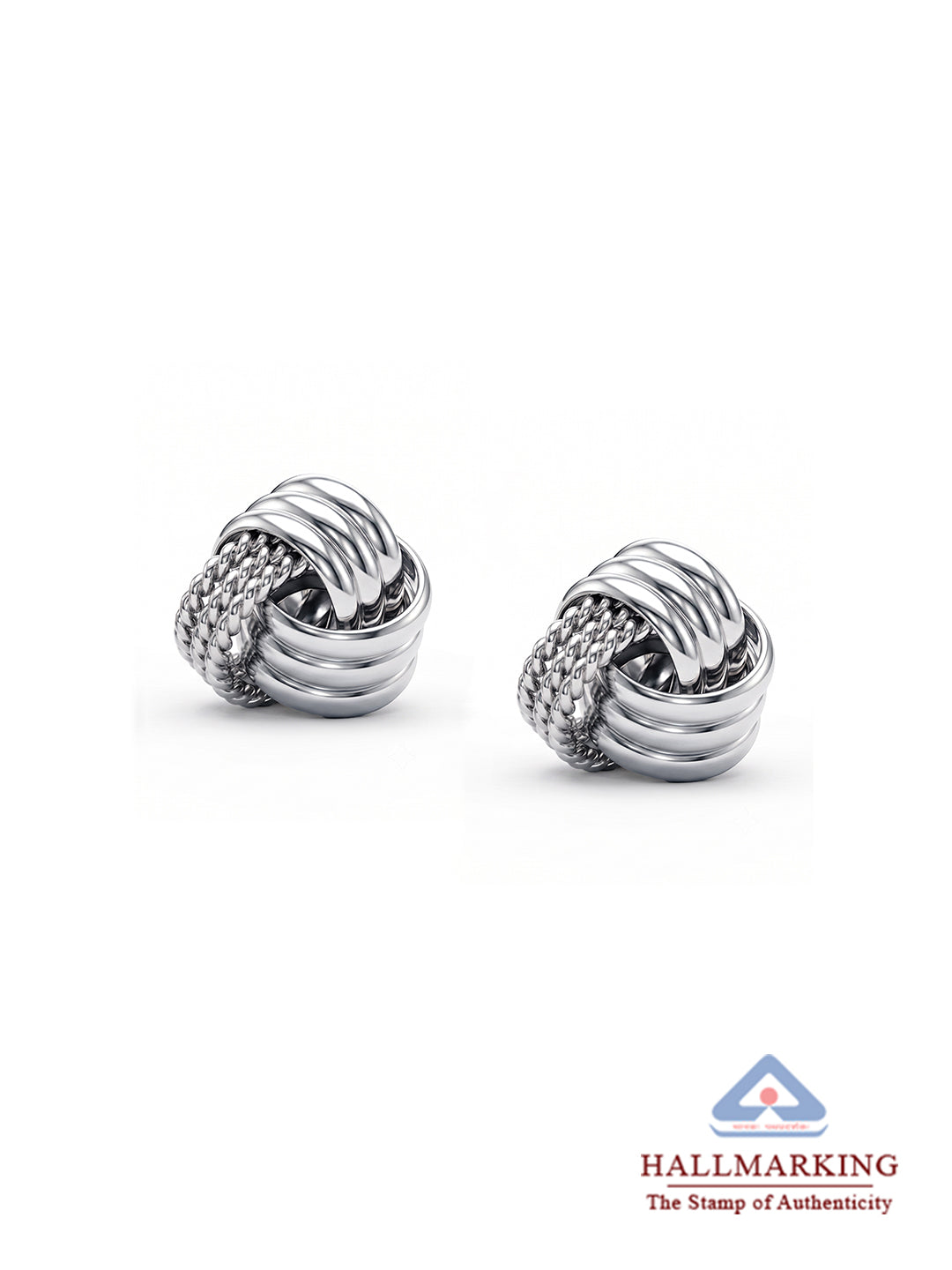Rhodium Stud Earrings