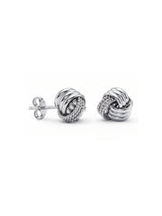 Rhodium Stud Earrings