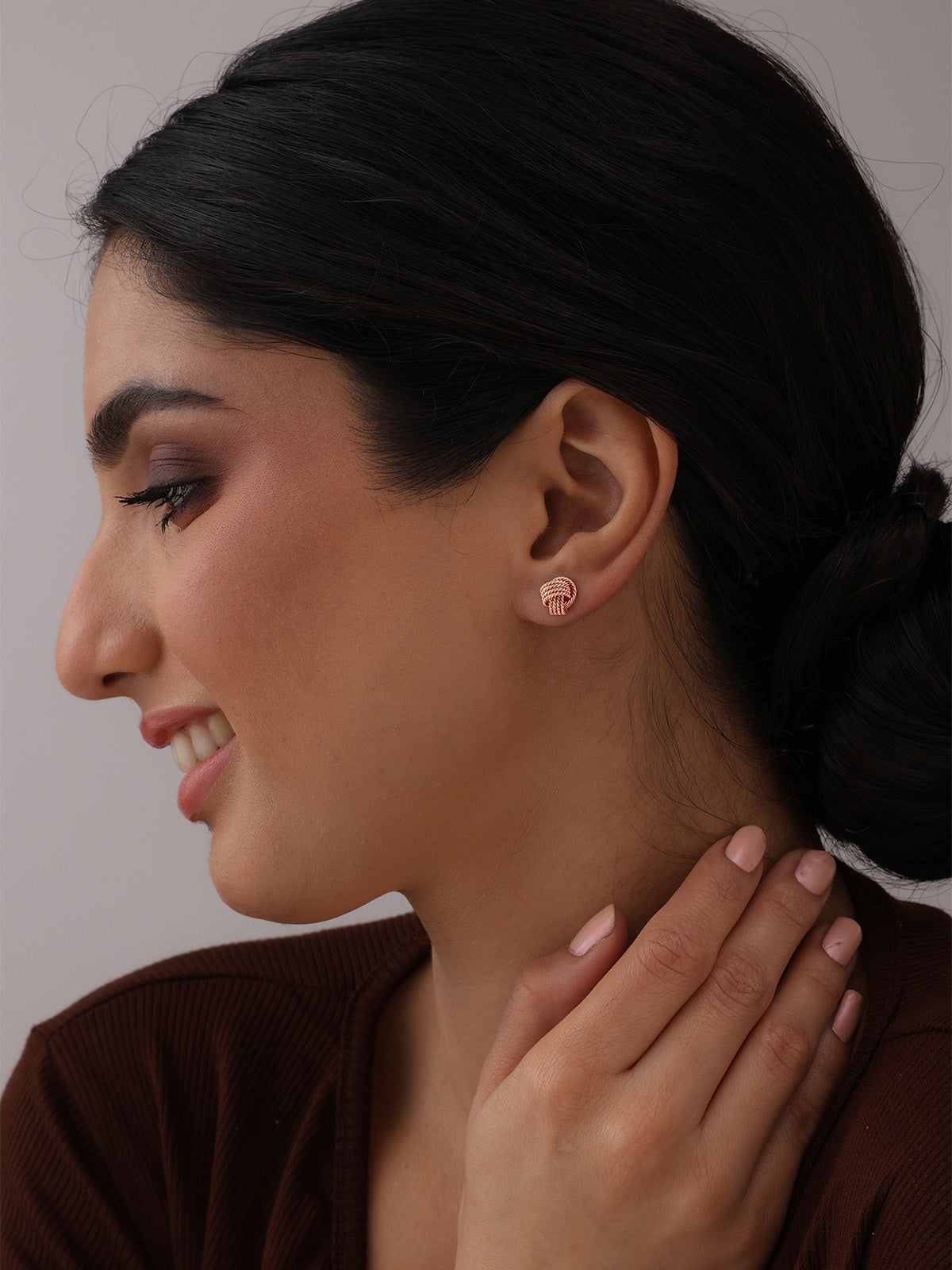 Rose Gold Stud Earrings