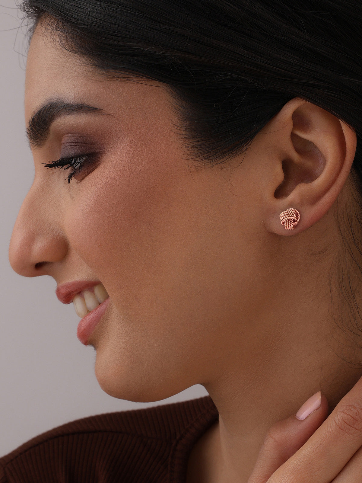 Rose Gold Stud Earrings