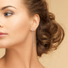 925 Sterling Silver T Bar Box Chain Tassel Drop Dangle Earrings for Women Teen