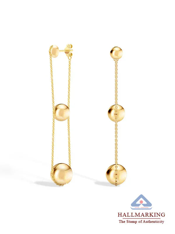 Triple Ball Drop Earrings