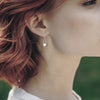 925 Sterling Silver Chain Loop Earrings for Women, Hypoallergenic CZ Drop Earring for Teen