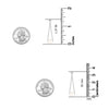 925 Sterling Silver Chain Loop Earrings for Women, Hypoallergenic CZ Drop Earring for Teen