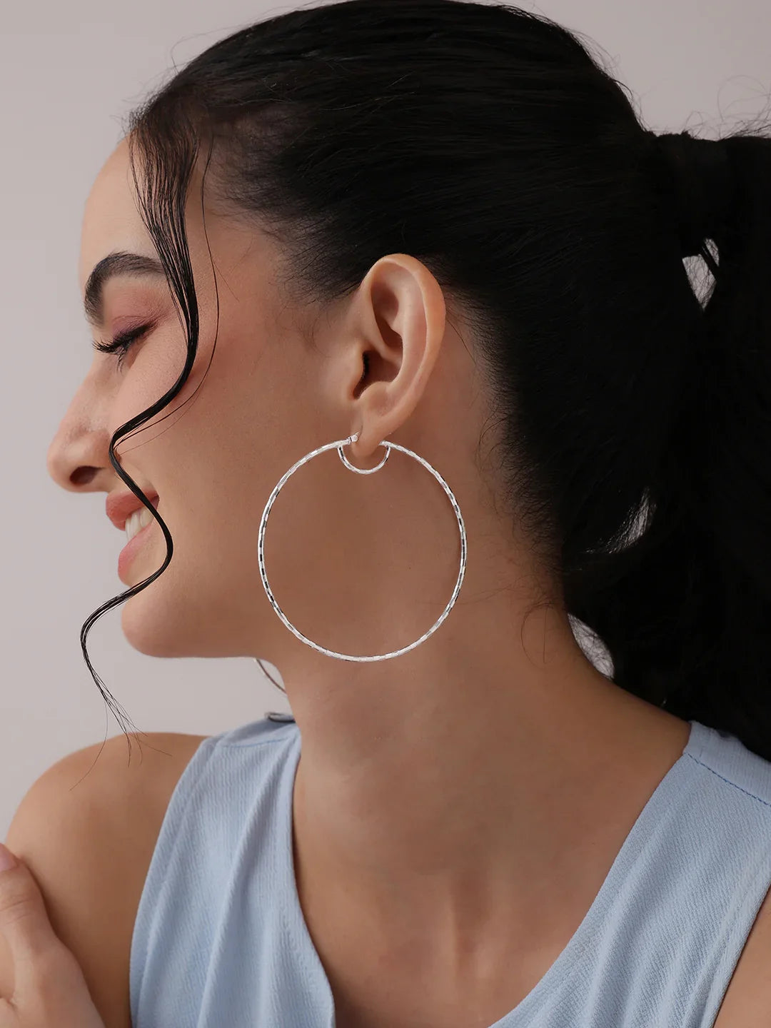 Large Round Tube Hoops