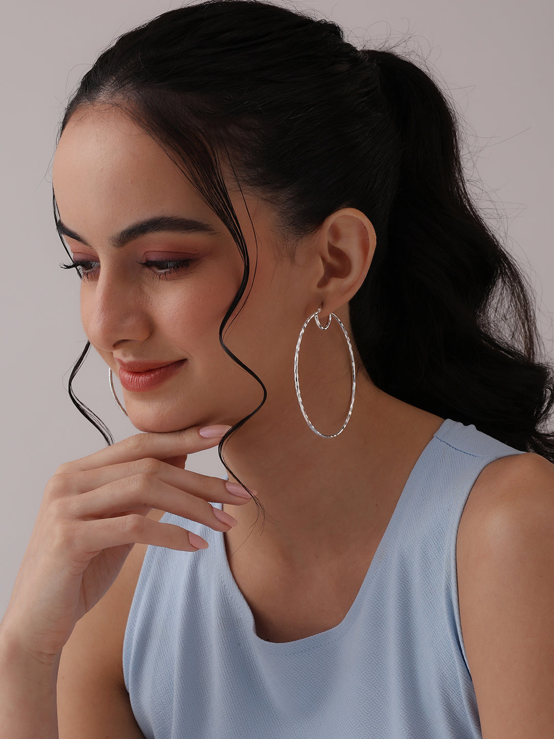 Large Round Tube Hoops