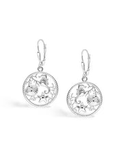 Sea Life Leverback Drop Earrings