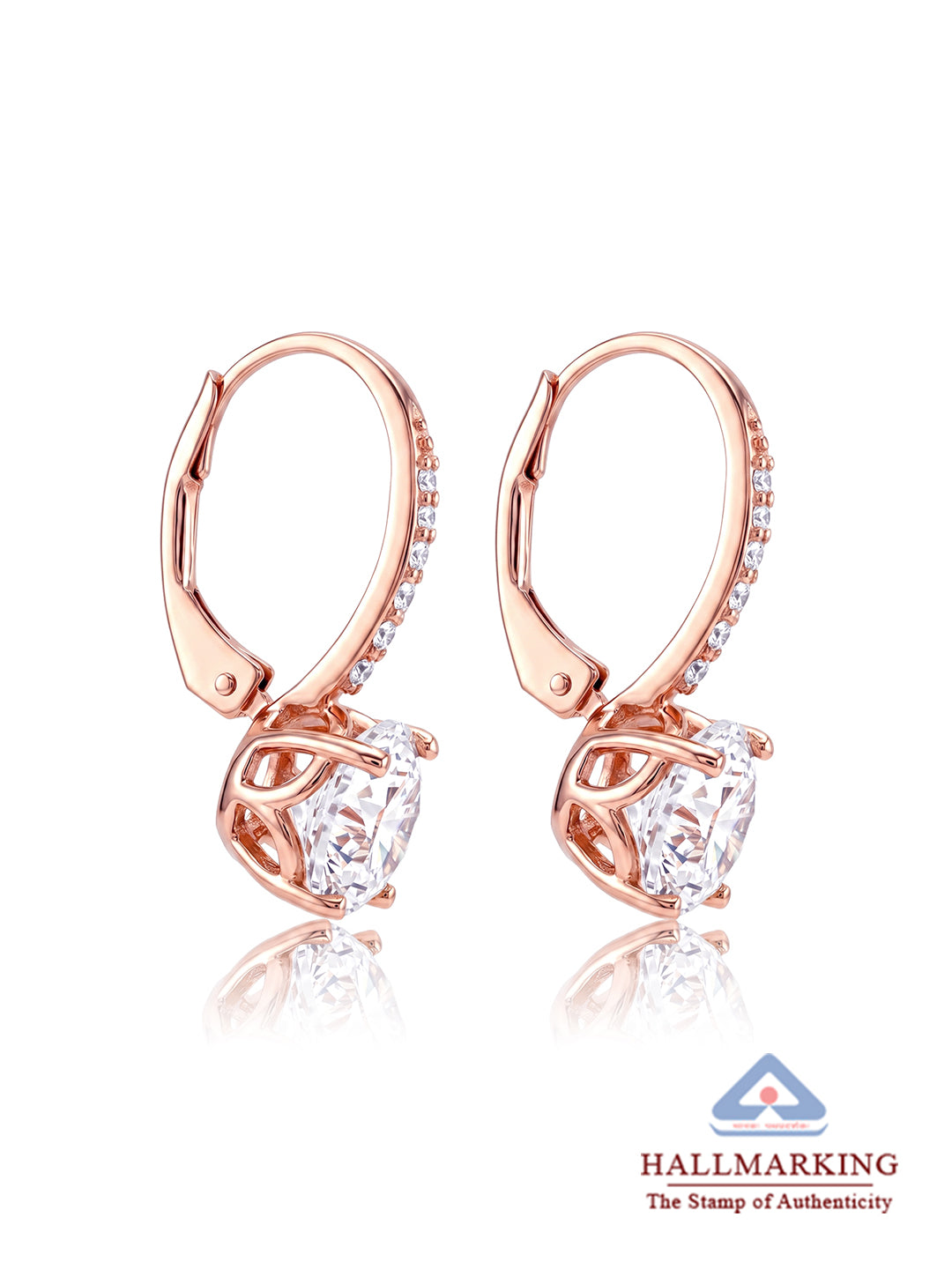 Rose Gold Drop Earrings