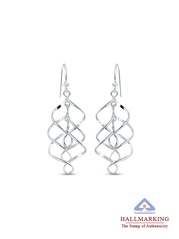 Infinity Knot Twist French-Wire Earrings